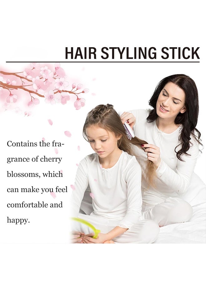 Beautiful Hair Styling Stick-Hair Wax Stick, Hair Mascara for Flyaway Tamer, Fly Away Hair Tamer Stick for Enhance Gloss of Hair, Anti Frizz Broken Hair Baby Hair Flash Moment Flyaway Stick, Non-Greasy #Sakura - Image 2